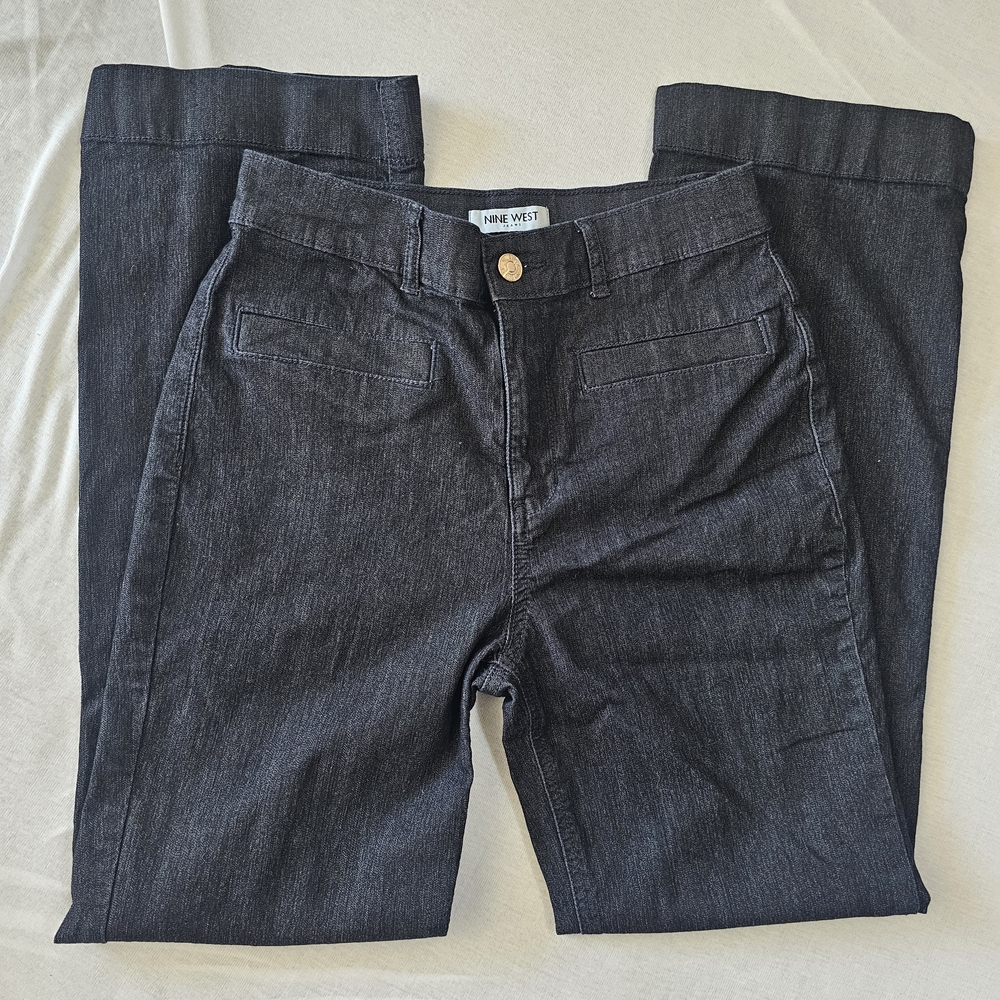 Nine West Women's Charcoal Flare‎ Jeans